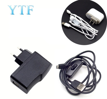 5V 2.5A and 5V 2.5A Micro USB Charger Adapter Cable Switching Power Supply for Raspberry Pi 2 3 B + B Latest EU USA