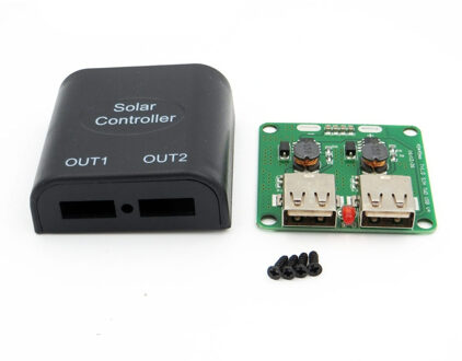 5V 2A Twee USB Zonnepanelen Spanning laadregelaar mobiele telefoon batterij oplader Regulator dc naar dc Converter 6 v-10 V input 5Vdc