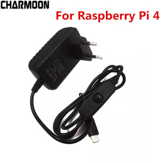 5V 3A Raspberry Pi 4 Power Supply Type-C Power Adapter With ON/OFF Switch EU US AU UK Charger for Raspberry Pi 4 Model B