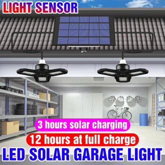 5V Energia Solar Garage Lamp Deformable Lighting Bulb LED Pendant Lights 60W 80W Indoor Waterproof Deformable Solar Chandelier