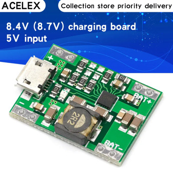 5V input 8.4V (8.7V) charging board Dual lithium charging board 2S charging board