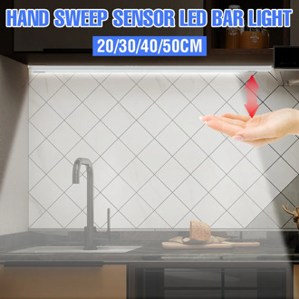 5V Smart Hand Sweep induction Lamp LED Cabinet Light USB 20/30/40/50cm High brightness Wall Lamp For Kitchen Bedroom Wardrobe