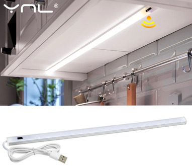 5V USB LED Under Cabinet Kitchen Lights 3 Colors 30/40/50cm Hand Sweep Sensor Lamp High Brightness Bedroom Wardrobe Lighting