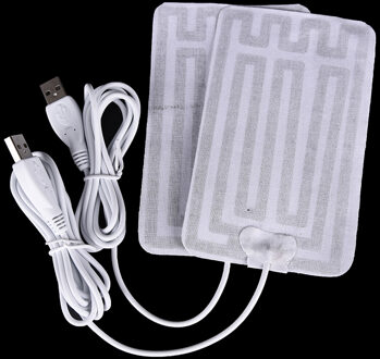 5V Usb Verwarming Pads Voor Diy Usb Verwarmde Handschoenen Warm Muis Pads Voor Warmte Uw Voet Knieën Carbon Fiber verwarmde Gezondheidszorg 8x13cm