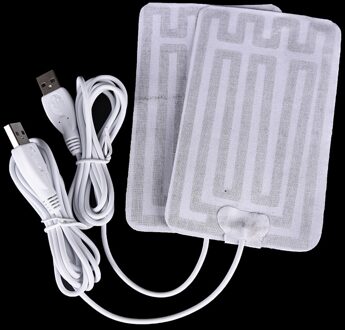 5V Usb Verwarming Pads Voor Diy Usb Verwarmde Handschoenen Warm Muis Pads Voor Warmte Uw Voet Knieën Carbon Fiber verwarmde Gezondheidszorg 8x13cm