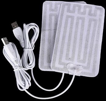 5V Usb Verwarming Pads Voor Diy Usb Verwarmde Handschoenen Warm Muis Pads Voor Warmte Uw Voet Knieën Carbon Fiber verwarmde Gezondheidszorg 8x13cm