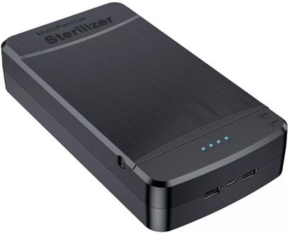 5V Uv Sterilisator Box Masker Telefoon Uv Desinfectie Case Usb Multifunctionele Sieraden Horloge Telefoons Cleaner Ultraviolet Sterilisatie zwart