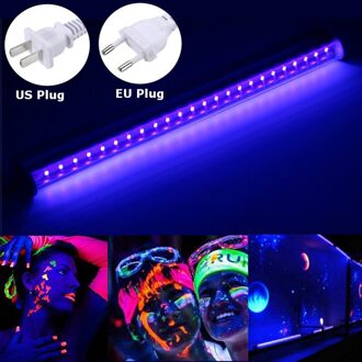 5W 30Cm Uv Verlichting Buis Led Ultraviolet Lamp Blacklight 395NM Stage Licht Voor Bar Party Club Dj AC85-265V EU plug