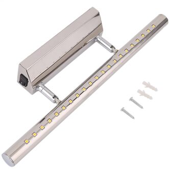 5W Led Rvs Spiegel Lamp Waterdichte Wandmontage Draaibare SMD5050 Badkamer Spiegel Met Schakelaar