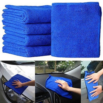 5X Fabulous Grote Blauwe Wassen Doek Car Auto Care Microfiber Cleaning Handdoeken