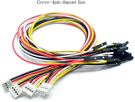 5X Grove 4pin dupont line 20CM 2.0mm to 2.54mm female end connector wire 24AWG CABLE