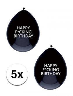 5x Happy Fucking Birthday ballonnen