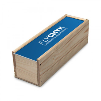 5x houten wijnkist bedrukken met foto - wijnkist personaliseren met eigen ontwerp (5 st) drukken