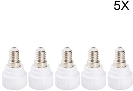 5x LED Halogeen Cfl Lamp Adapter Converter Houder E14 om GU10 Lamphouder Converters Lampvoet Converters