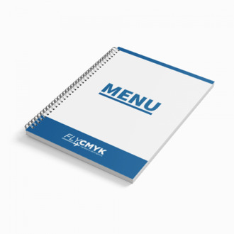 5x menukaarten met ringen drukken - mogelijk in kleine en grote oplagen (5 st) drukken