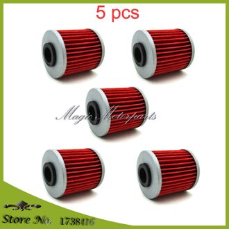 5x Olie Filters Voor Kawasaki KX250 KX250F KX450F Pit Crossmotor