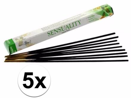 5x pakje wierook stokjes sensualiteit 20 stuks - Action products