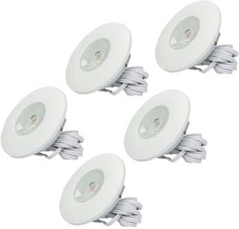5x Pavo - LED Inbouwspots Badkamer IP44 Wit
