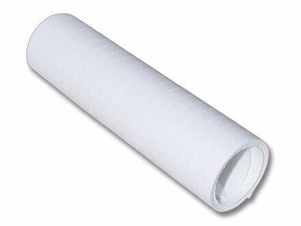5x Rolletjes serpentines wit van 4 meter