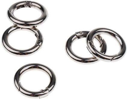 5x Ronde Karabijnhaak Camping Spring Snap Clip Hook Sleutelhanger Sleutelhanger 15Mm-49Mm 20mm