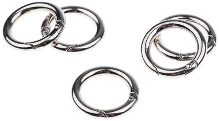 5x Ronde Karabijnhaak Camping Spring Snap Clip Hook Sleutelhanger Sleutelhanger 15Mm-49Mm 25mm