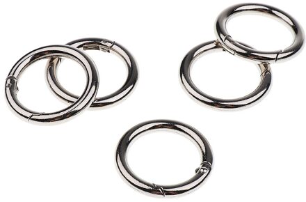 5x Ronde Karabijnhaak Camping Spring Snap Clip Hook Sleutelhanger Sleutelhanger 15Mm-49Mm 30mm