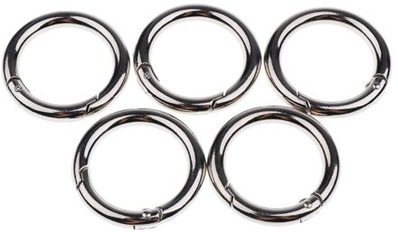 5x Ronde Karabijnhaak Camping Spring Snap Clip Hook Sleutelhanger Sleutelhanger 15Mm-49Mm 35mm