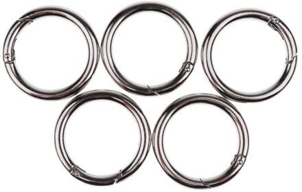 5x Ronde Karabijnhaak Camping Spring Snap Clip Hook Sleutelhanger Sleutelhanger 15Mm-49Mm 44mm