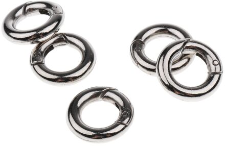 5x Ronde Karabijnhaak Camping Spring Snap Clip Hook Sleutelhanger Sleutelhanger 15Mm-49Mm
