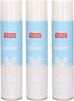 5x Sneeuwspray/spuitsneeuw bussen 300 ml - Kunstsneeuw/nepsneeuw spray