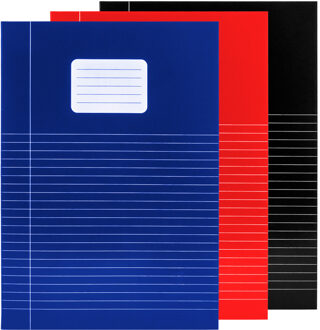 5x stuks A4 gelinieerde schriften - Schriften Multikleur