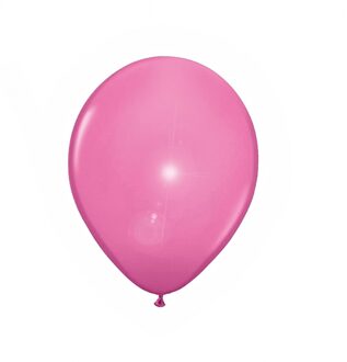 5x stuks LED lampjes/licht ballonnen lichtroze 27 cm