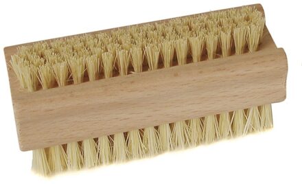5x Tweezijdige houten nagelborstel 9,3 x 3,6 cm