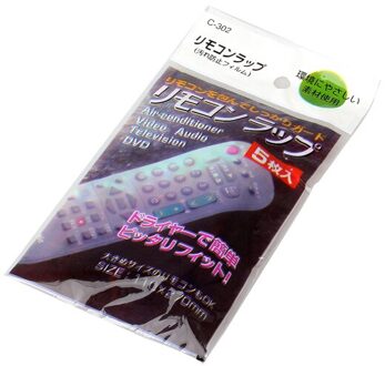 5X Warmte Krimpfolie TV Air-Conditioner Video Afstandsbediening Protector Cover 1reeks