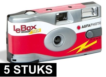 5x wegwerp cameras met flitser