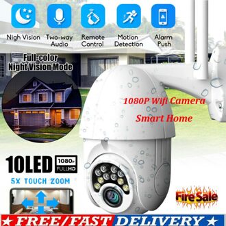 5X Zoom Outdoor Wireless 1080P 2MP Ptz Wifi Ir Camera Night Vision Home Security