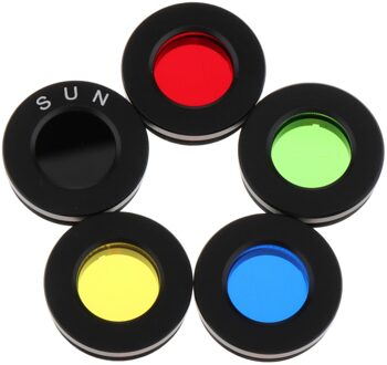 5X0.96 "Telescoop Kleur Filter Set Kit Voor Celestron Oculair Planeet Moons