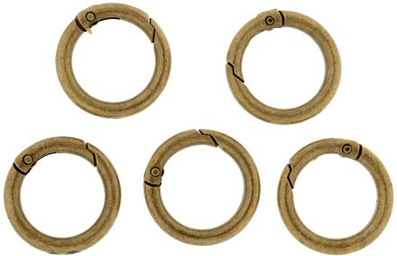 5X28Mm Ronde Karabijnhaak Camping Spring Snap Clip Hook Sleutelhanger Sleutelhanger Klimmen bronzen