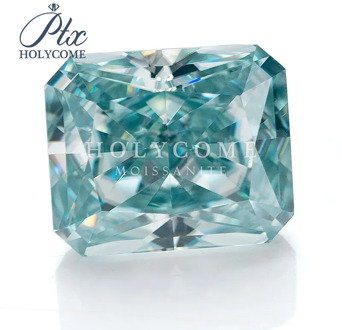 5x7mm 2020 hot radiant cut blue moissanite supplier gemstone VVS1 accept wholwsale top quality for jewlery making free carving