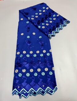 5Yard Zwitserse Kant Stof Zware Kralen Borduren Afrikaanse 100% Katoen Stoffen Zwitserse Voile Kant Populaire Dubai Stijl 3