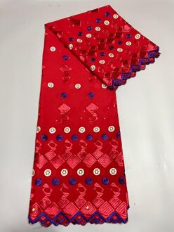 5Yard Zwitserse Kant Stof Zware Kralen Borduren Afrikaanse 100% Katoen Stoffen Zwitserse Voile Kant Populaire Dubai Stijl 7