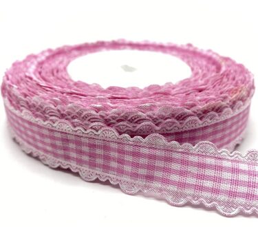 5Yards/Lot 18Mm Katoen Lint Kant Handgemaakte Gedrukt Katoen Linten Voor Bruiloft Kerst Decoratie Diy Naaien stof #08