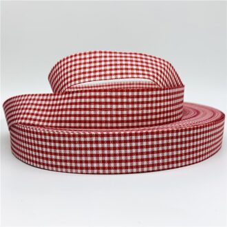 5Yards/Lot 25Mm Katoen Plaid Lint Grid Gedrukt Lint Voor Thuis Bruiloft Kerst Decoratie Diy Cadeaupapier 02