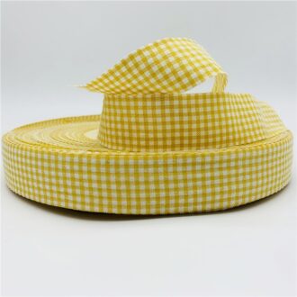 5Yards/Lot 25Mm Katoen Plaid Lint Grid Gedrukt Lint Voor Thuis Bruiloft Kerst Decoratie Diy Cadeaupapier 06