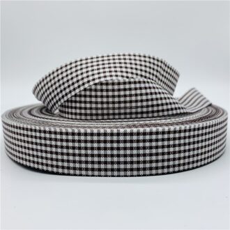 5Yards/Lot 25Mm Katoen Plaid Lint Grid Gedrukt Lint Voor Thuis Bruiloft Kerst Decoratie Diy Cadeaupapier 07