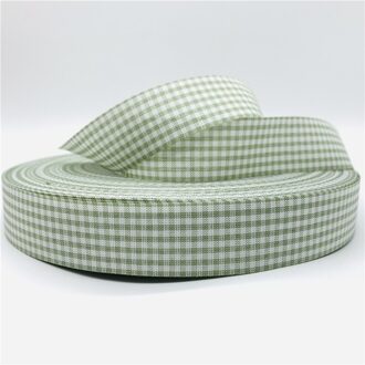 5Yards/Lot 25Mm Katoen Plaid Lint Grid Gedrukt Lint Voor Thuis Bruiloft Kerst Decoratie Diy Cadeaupapier 08