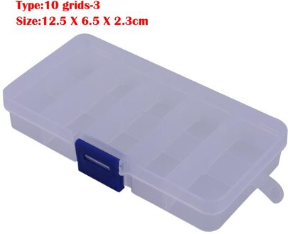 6/10/12 vissen Lokken Vakken Storage Case Doos Plastic Vissen Lokken Spoon Hook Bait Tackle Box Pesca isca Vishaak Doos 10 grids-3