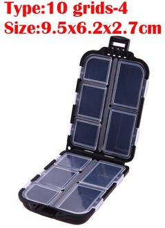 6/10/12 vissen Lokken Vakken Storage Case Doos Plastic Vissen Lokken Spoon Hook Bait Tackle Box Pesca isca Vishaak Doos 10 grids-4