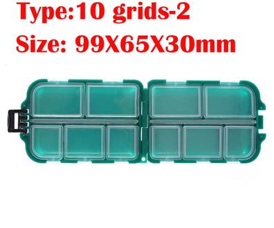 6/10/12 vissen Lokken Vakken Storage Case Doos Plastic Vissen Lokken Spoon Hook Bait Tackle Box Pesca isca Vishaak Doos B-10 grids