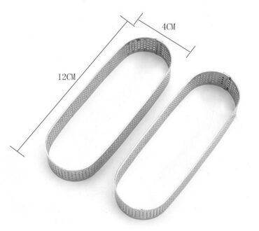 6-10 Cm Ronde Geperforeerde Ademende Mousse Cake Ring non-stick Rvs Cake Ring Cake Tool, ademend Taart Ring